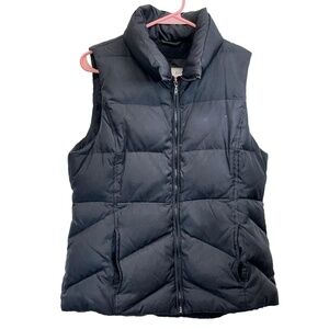 SB Active Women's Black Poly Quilted Lined Zip Up Puffer Vest Small